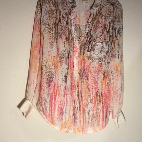 Haute hippie silk vneck blouse - Picture 2 of 10